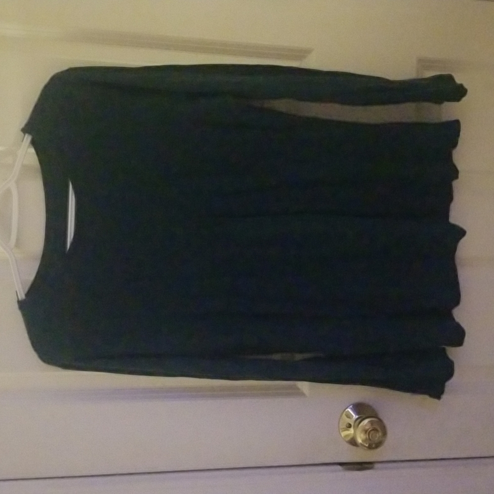 Long Sleeve Top, Liz Lange Maternity, XXL, Dark Green